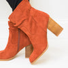 Corky's Last Call Boots - Rust Faux Suede