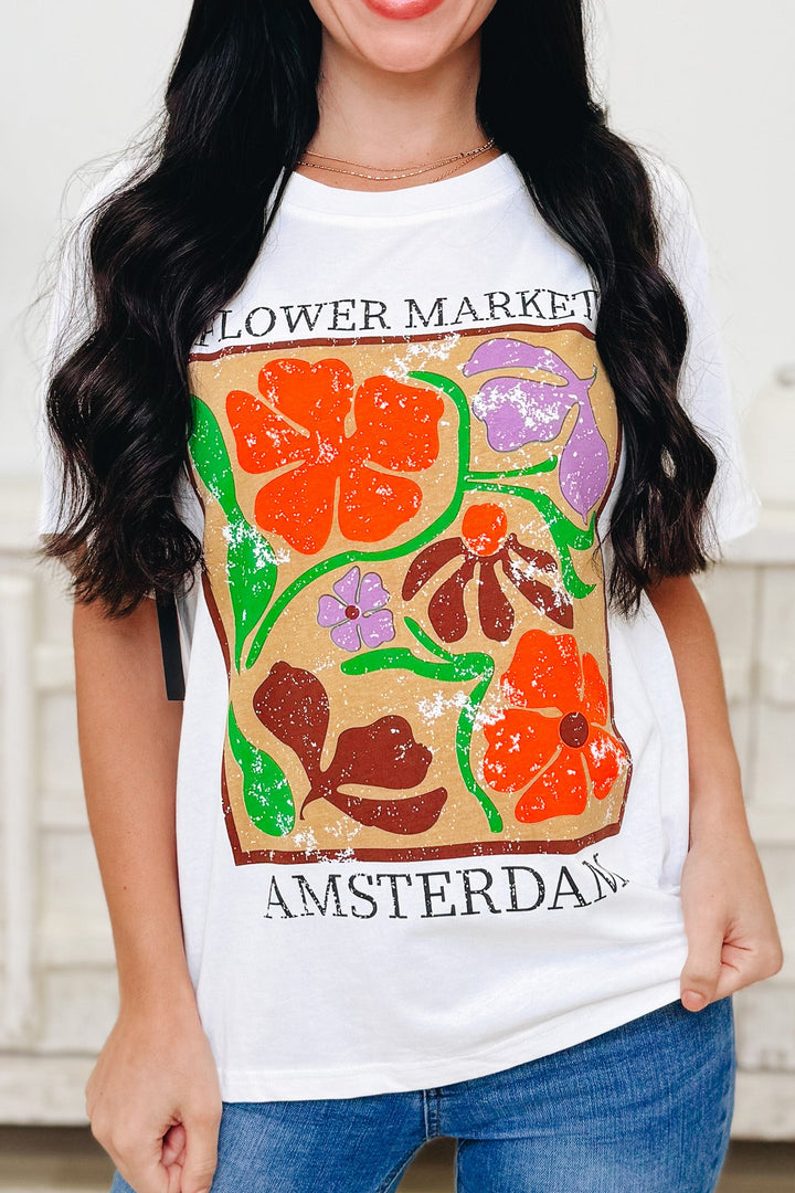 Flower Market Floral Graphic Tee