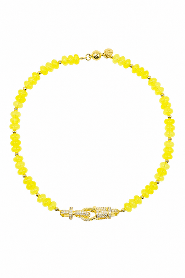 It Girl Necklace - Neon Yellow