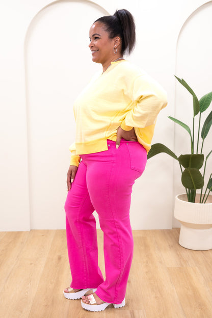 Judy Blue Love At First Sight High Rise Garment Dyed 90's Straight Jeans