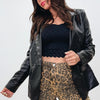 A Good Woman Faux Leather Blazer