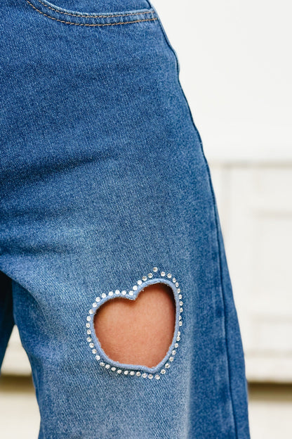 Love Locked Wide Leg Jeans - Denim