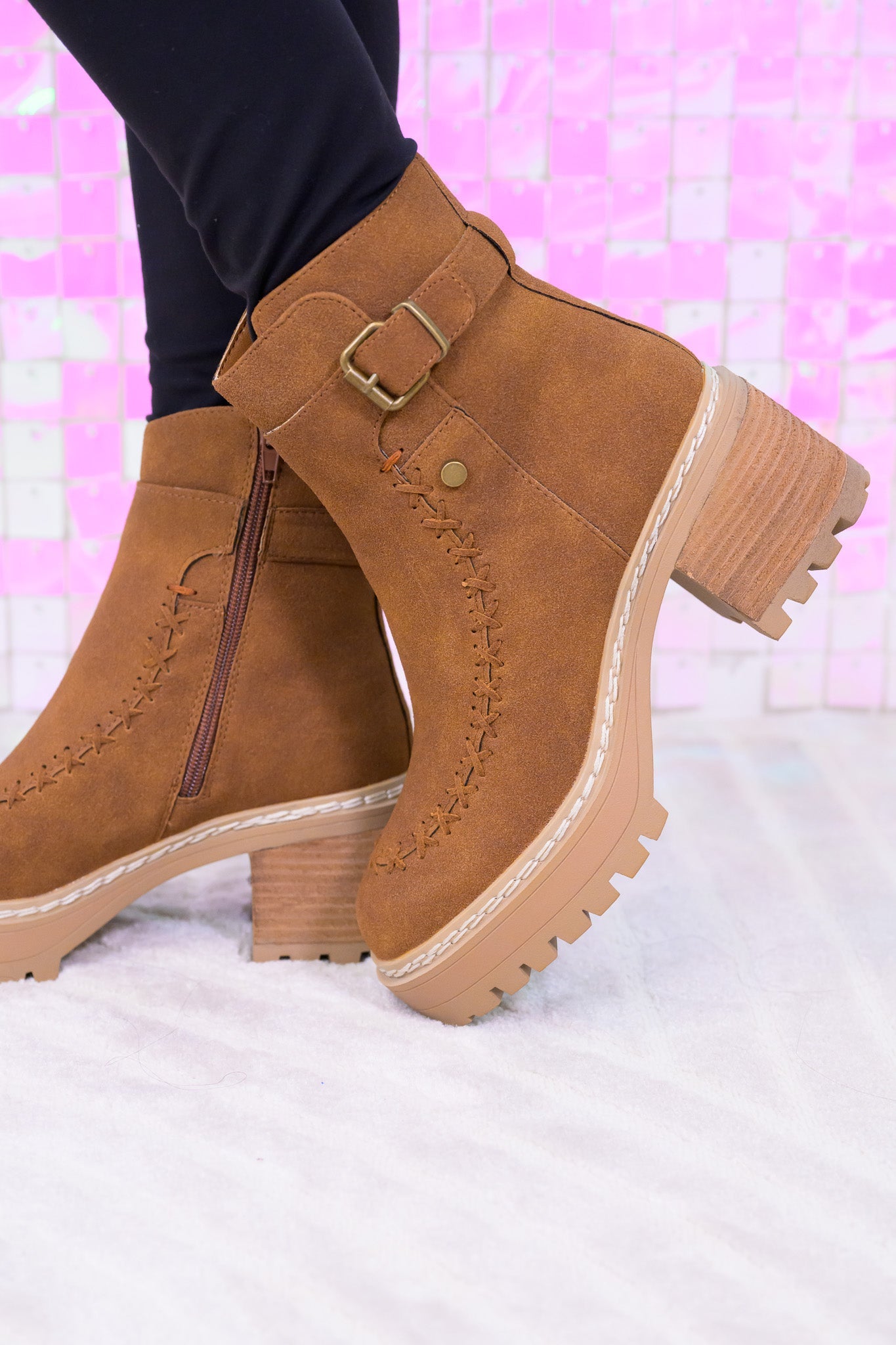 MIA Toula Boots - Cognac Amber