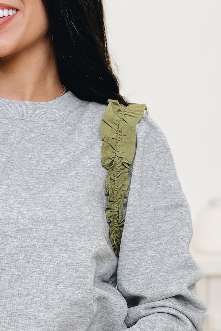 Ruffle While You Hustle Top - 2 Colors!