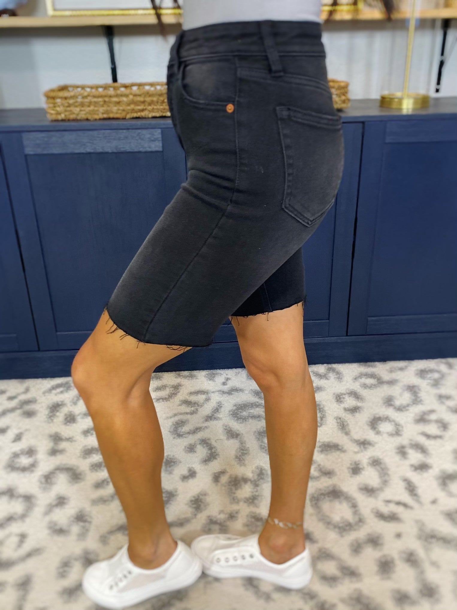 Cello Mello Vibes Bermuda Denim Shorts