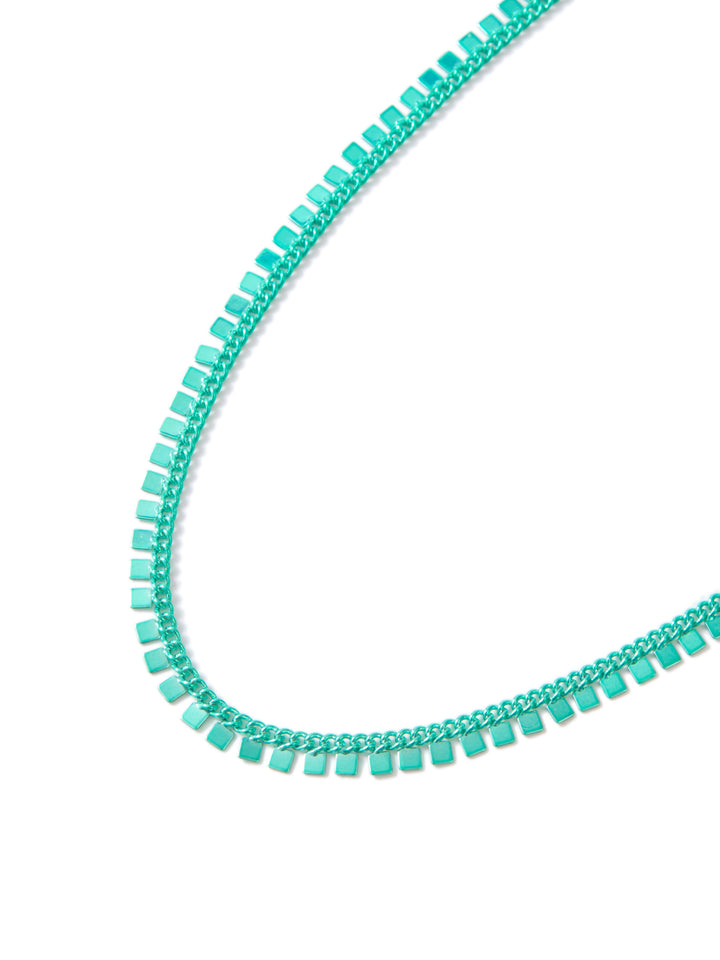 Athena Necklace - Metallic Blue Hawaii