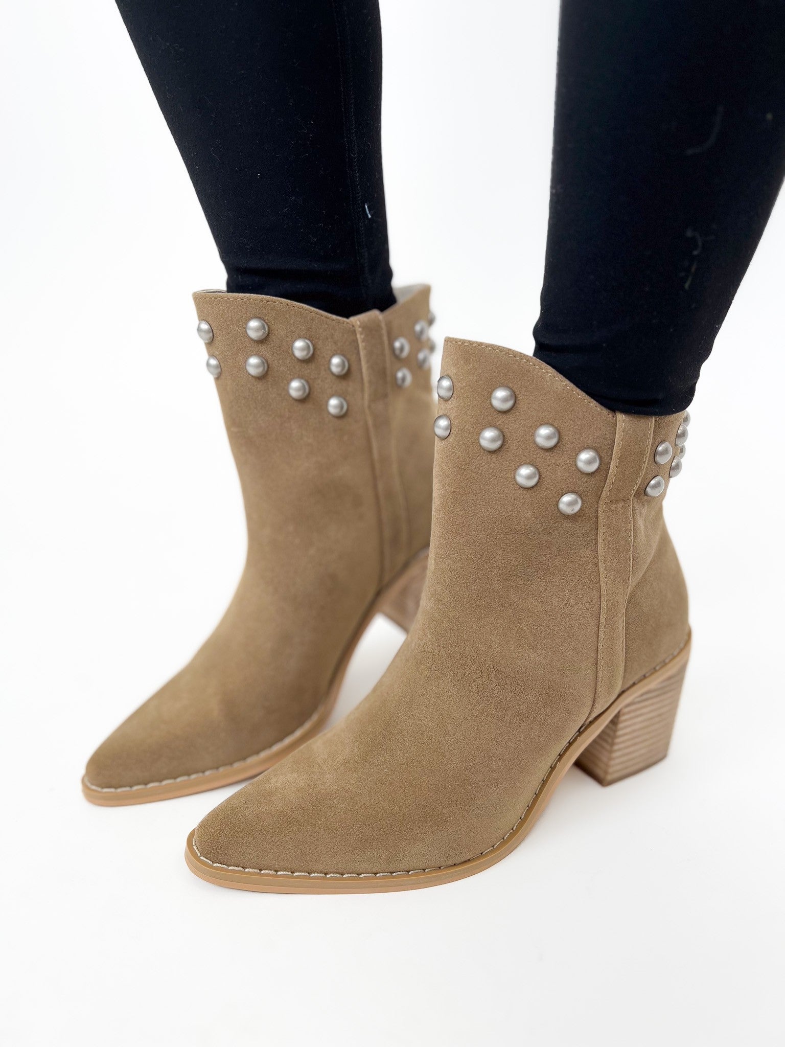 Oasis Society Alofi Booties - Dark Taupe