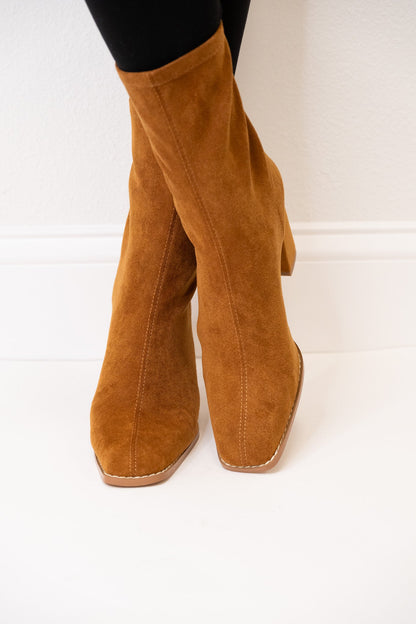 Camille Booties - Tan