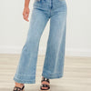 The Heather By Mica - High Rise Wide Leg Jeans - Earth Blue