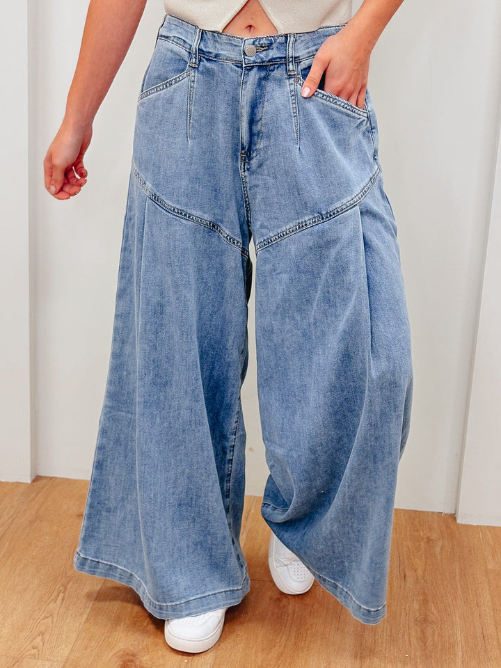Simply Effortless By Miss Love - Mid Rise Flare Jeans