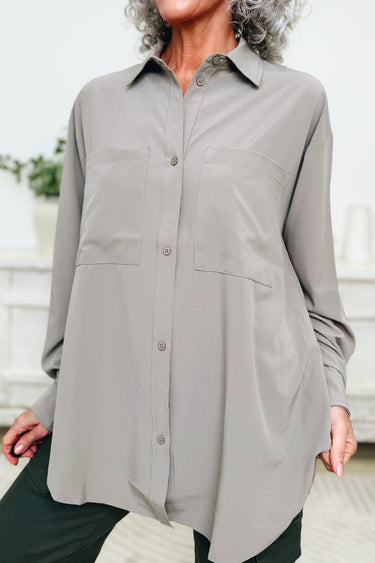 Business Savy Button Down Top - 2 Colors!