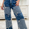 Wavy Baby Wide Leg Jeans - Denim