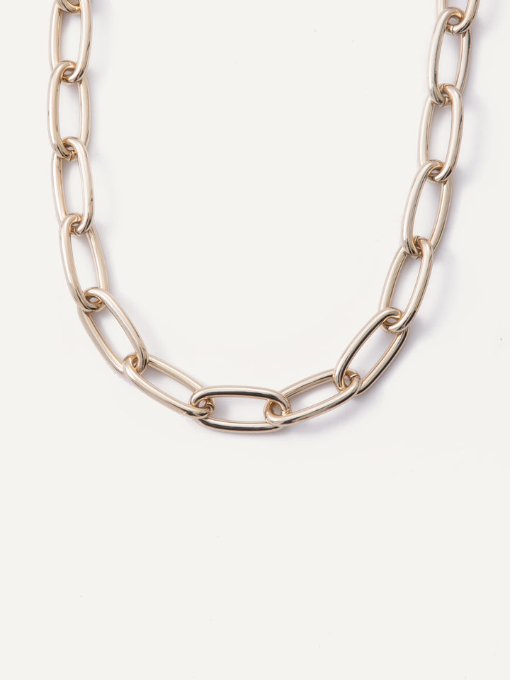 Big Shot Necklace - Metallic Linen