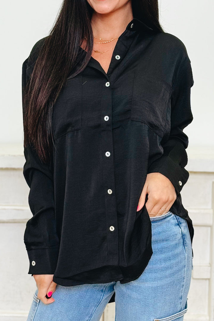 Silky Smooth Button Down Top - 5 Colors!