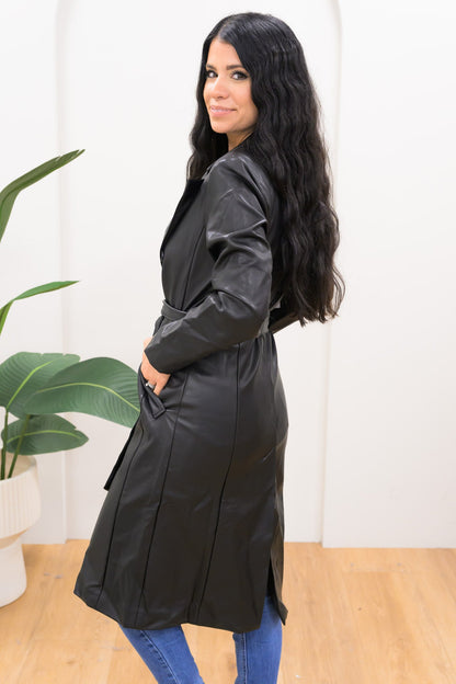 Soul Crusher Faux Leather Coat