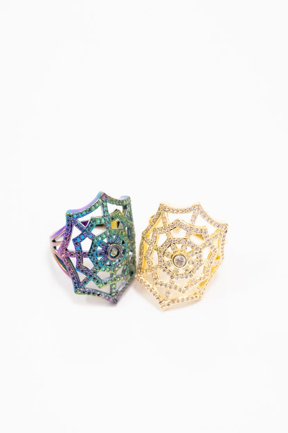 Glam Web Ring - 2 Colors!