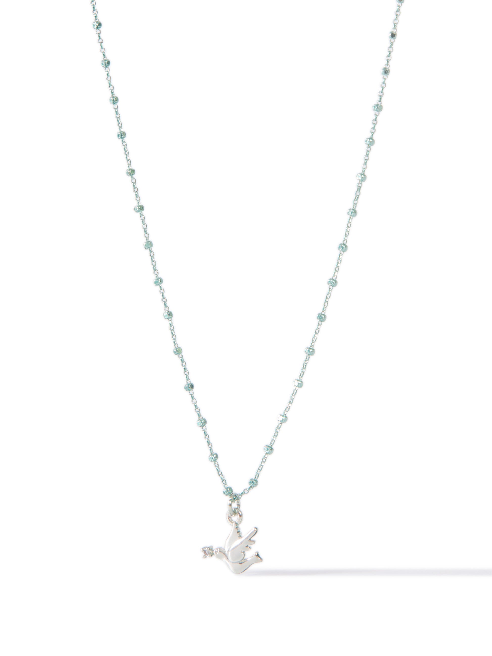 Little Dove Necklace - Metallic Celestial