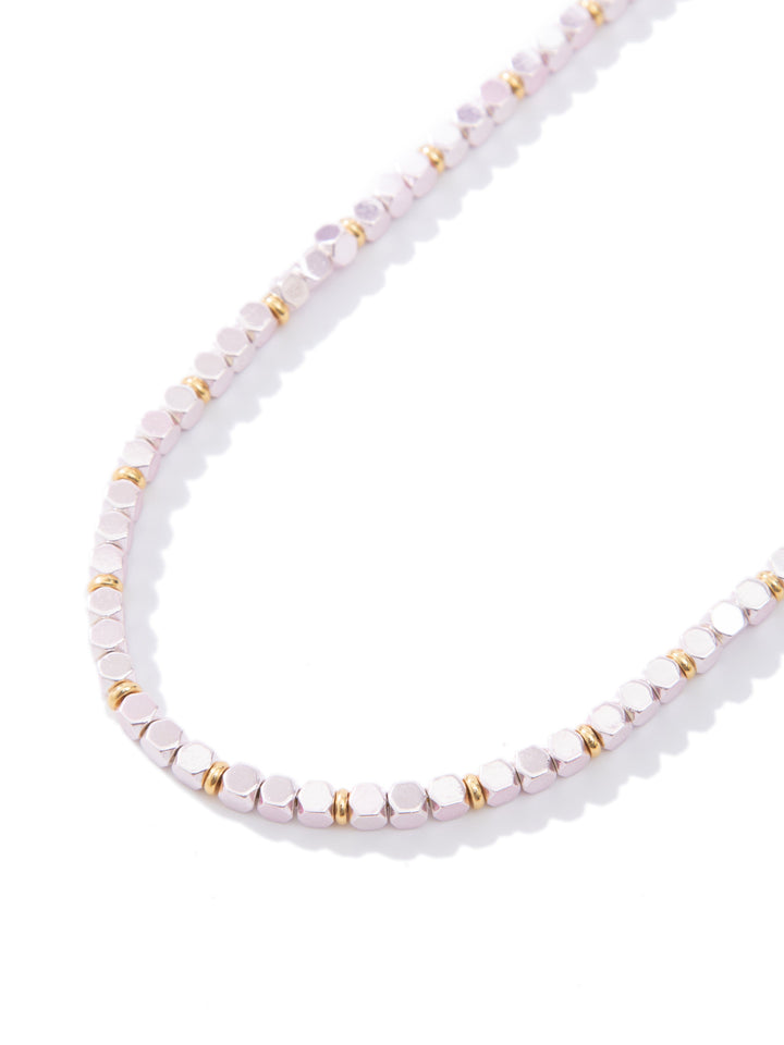 Moonlit Forest Necklace - Metallic Tickle Me Pink