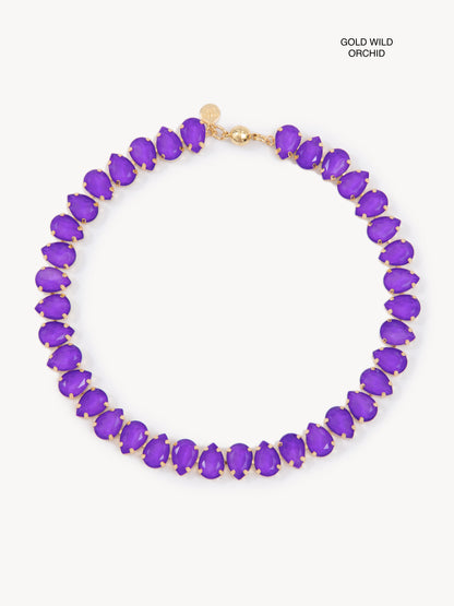 The BABE Neon Crystal Necklace - Multiple Colors!