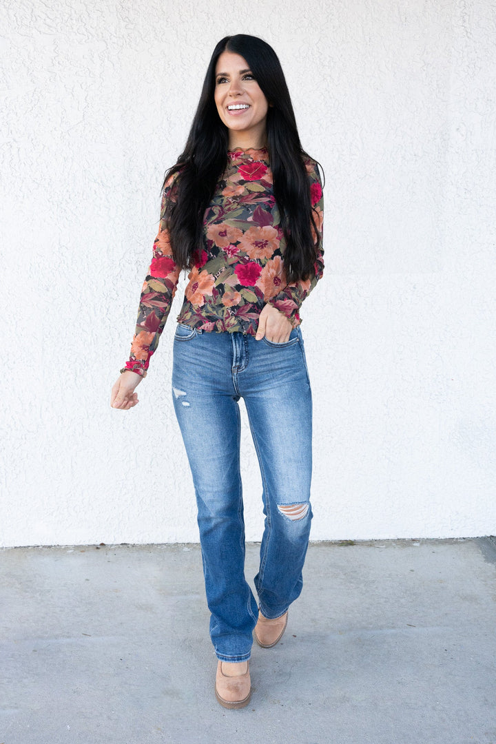 The Rachel By Risen - High Rise Ankle Straight Jeans