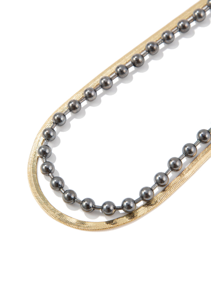 Raven Necklace - Gunmetal Gold