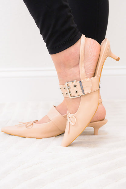 Sleek Grommet Slingback Kitten Heels - 3 Colors!