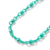Rolling Stones Necklace - Metallic Aquamarine