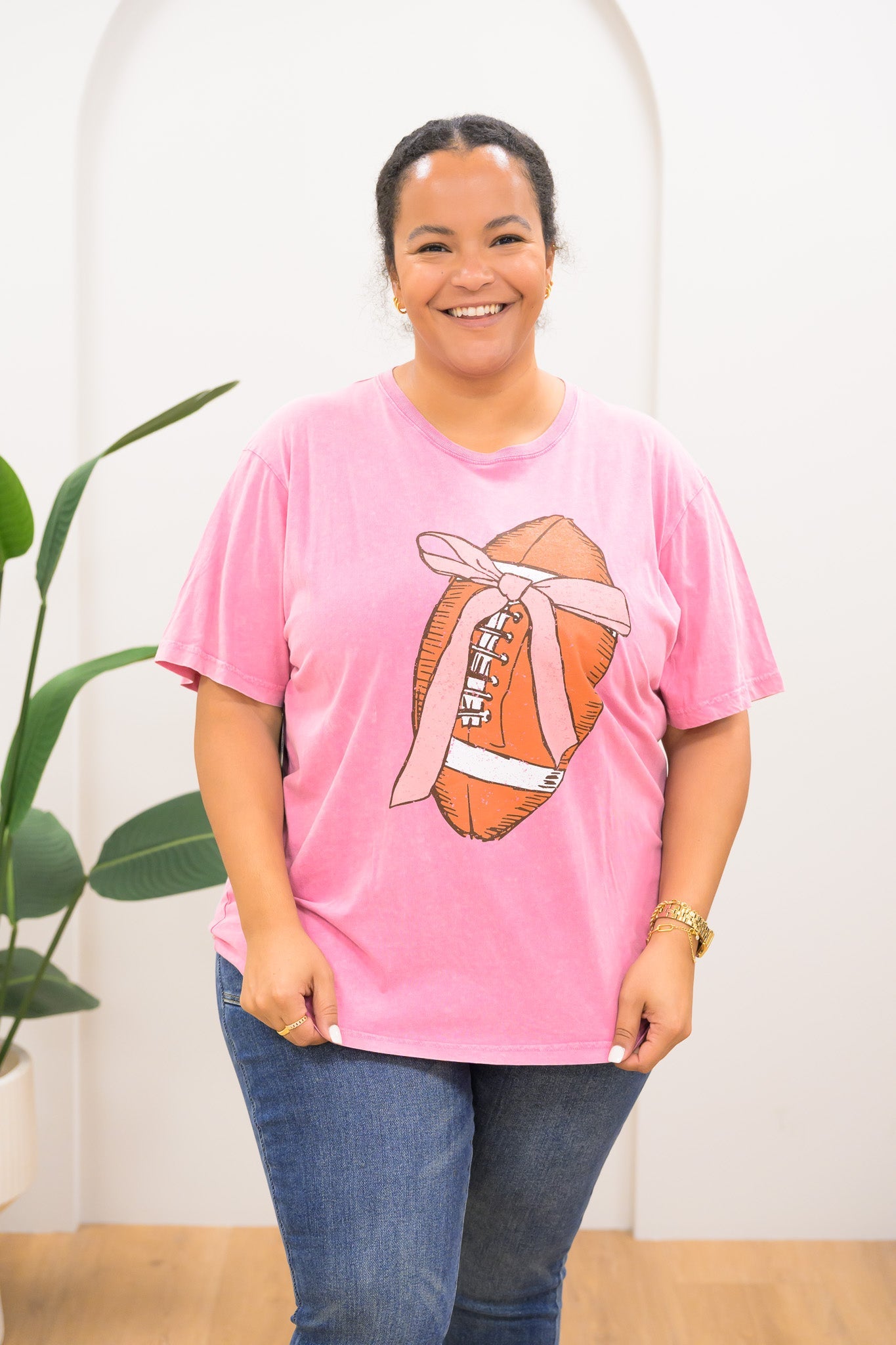 Football Bow Tee - 3 Colors!