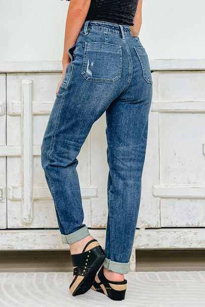 Going For It By Judy Blue - Vintage Wash Joggers - Dark