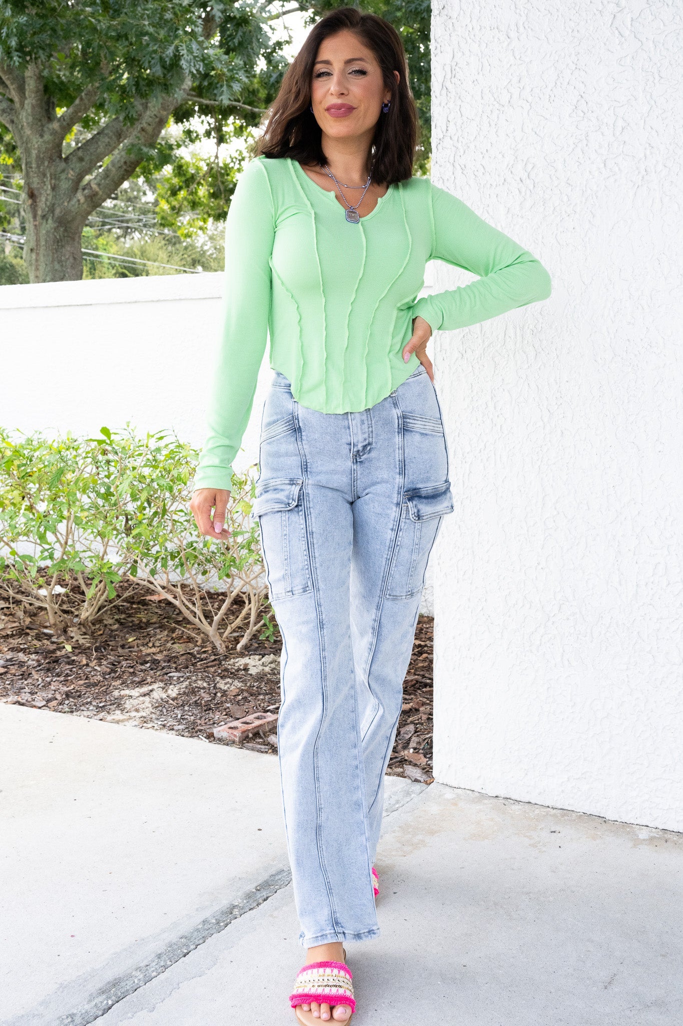 Risen Heartbreaker High Rise Straight Cargo Jeans