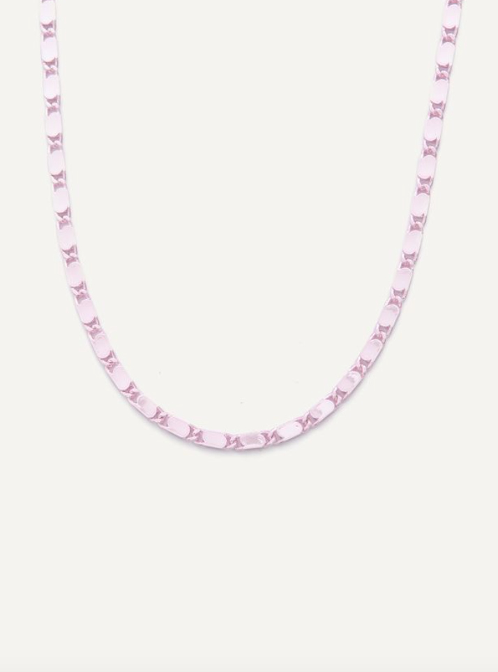 Good Old Times Necklace - Metallic Rose Water
