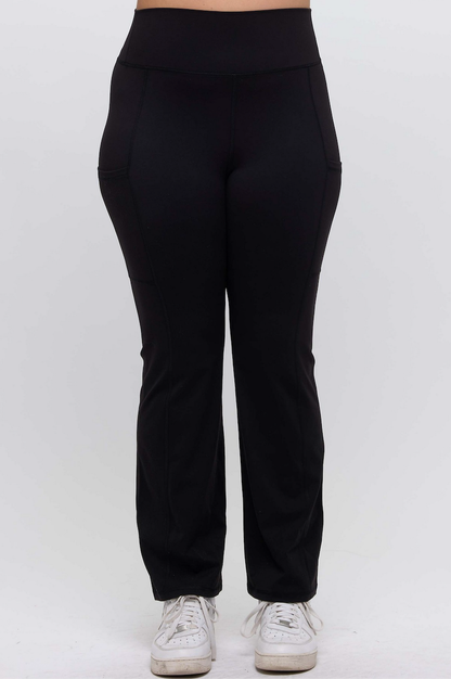 Seize The Day Straight Leg Leggings w/ Pockets - 4 Colors!