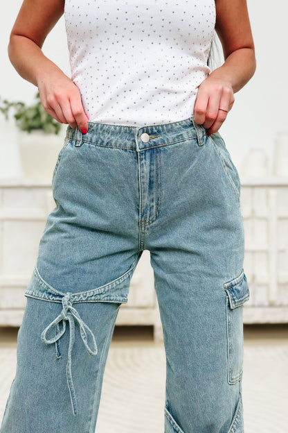 All Tied Up Denim Pants
