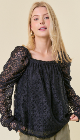 Delicate Dream Lace Top - 2 Colors!