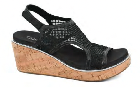 Corky's Carley Wedge - Black Mesh