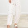 The Downtown By Risen - Relaxed Barrel Cuffed Jeans - Ivory