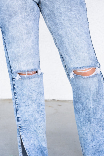 Risen Roxanne High Rise Straight Jeans - Medium