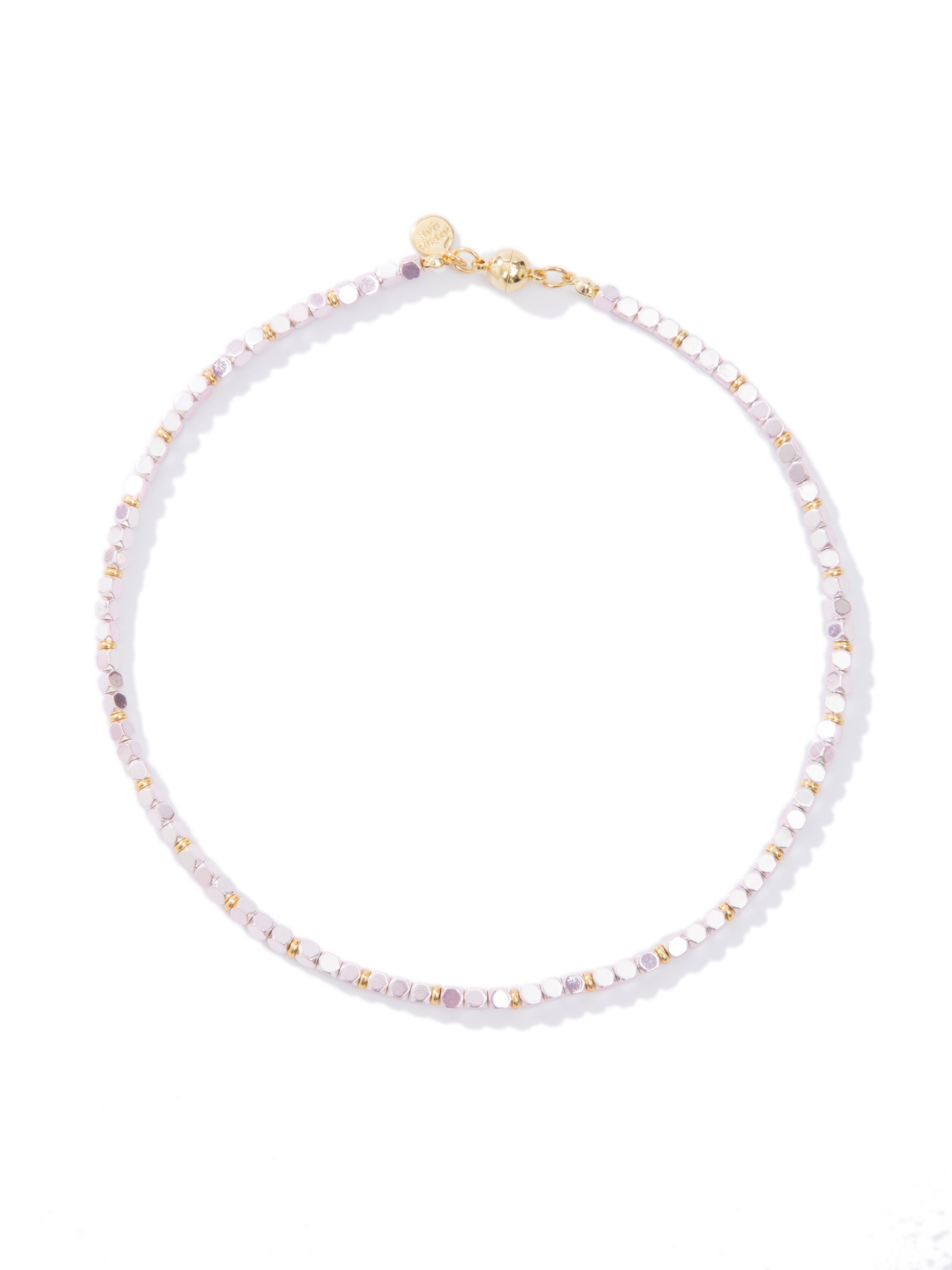 Moonlit Forest Necklace - Metallic Tickle Me Pink