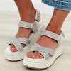 Corky's Total Catch Platform Sandals - Clear Rhinestones