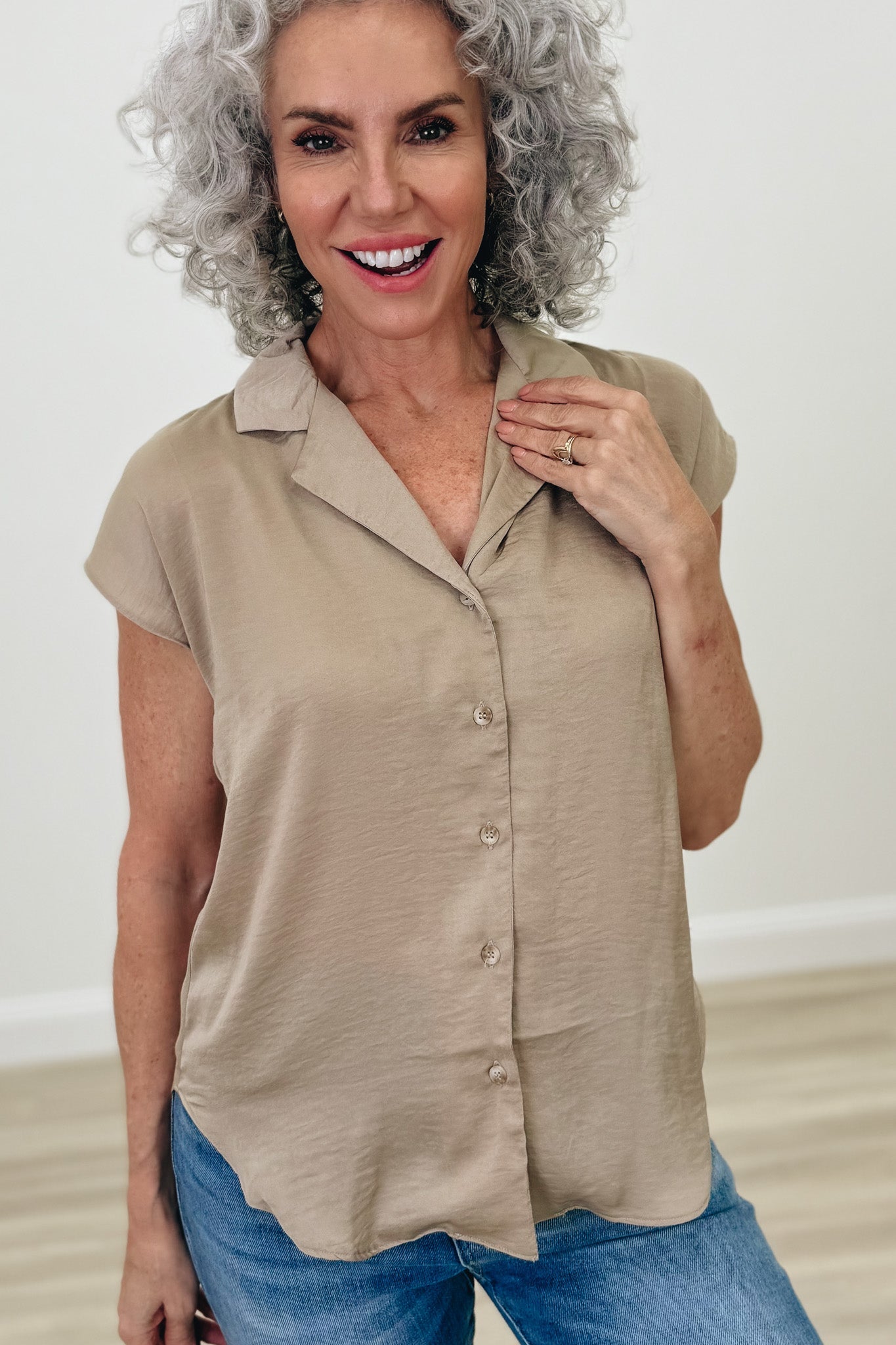 Buttoned Bliss Button Down Top - 3 Colors!
