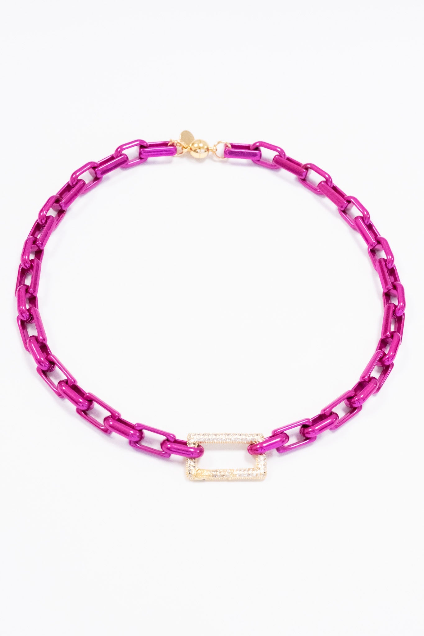 Mini Michelle Necklace - Metallic Wildflower