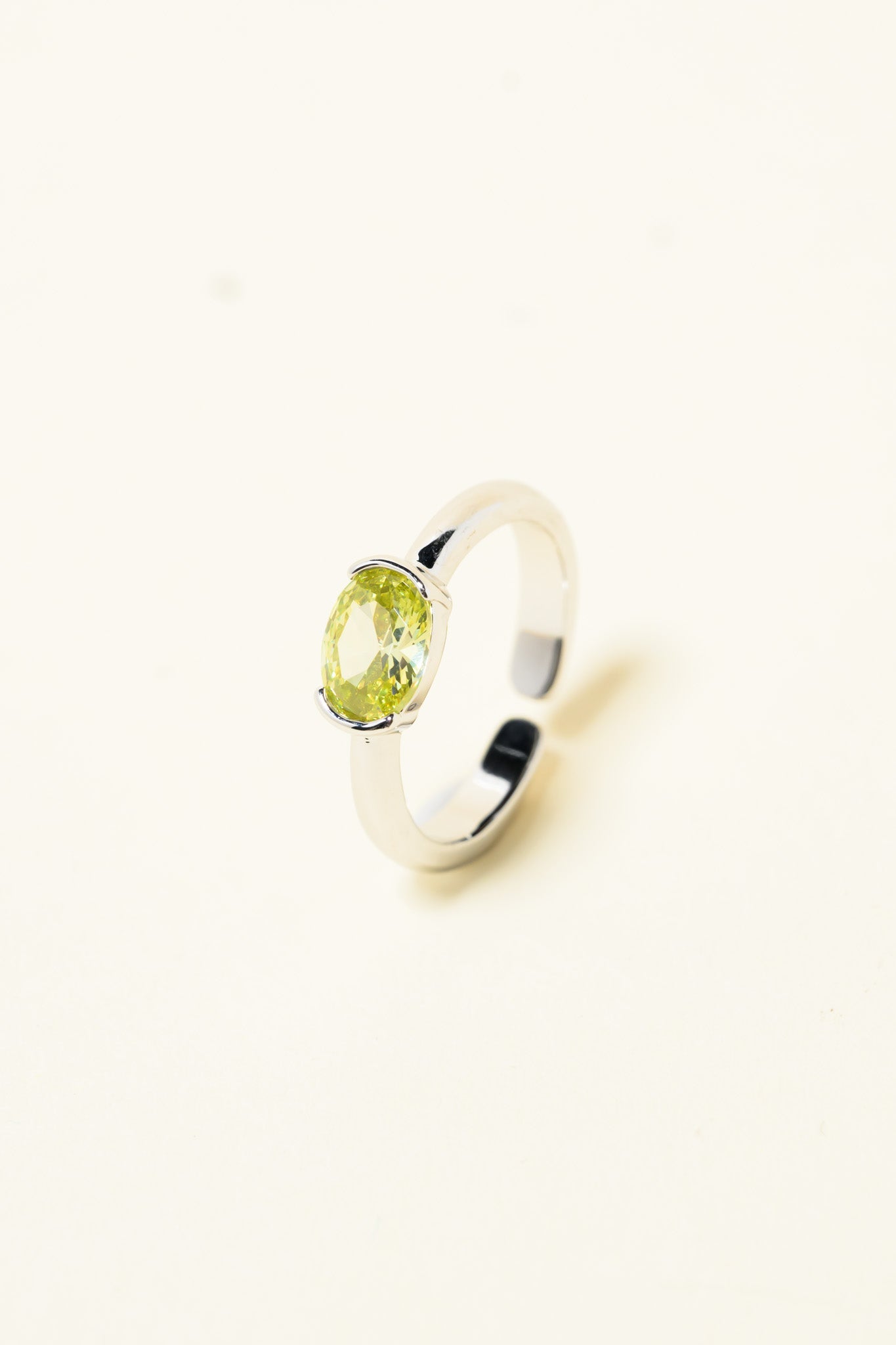 Raya Ring - Silver Lemon