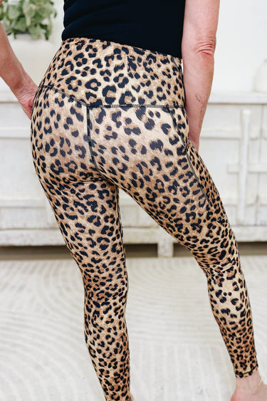 Lucky Lady Leopard Leggings - Brown Black
