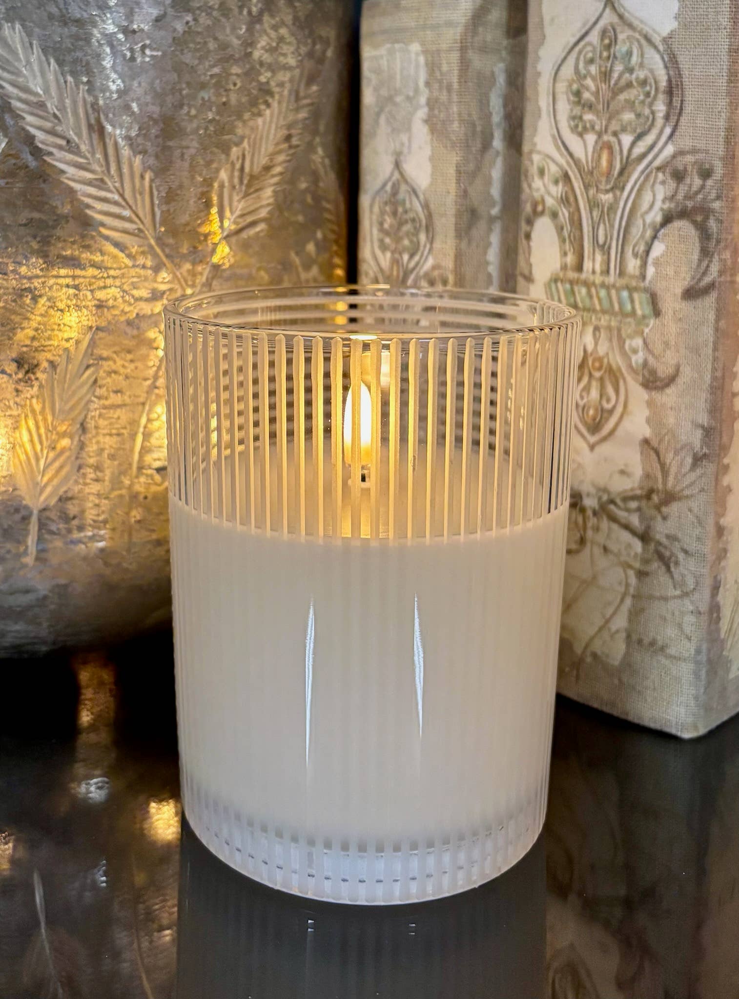 4" x 5" Simply Ivory Radiance Impression Candle