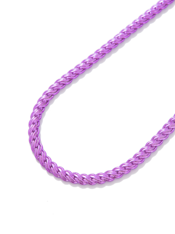 Days Of Our Lives Necklace - Liquid Metallic Bright Purple