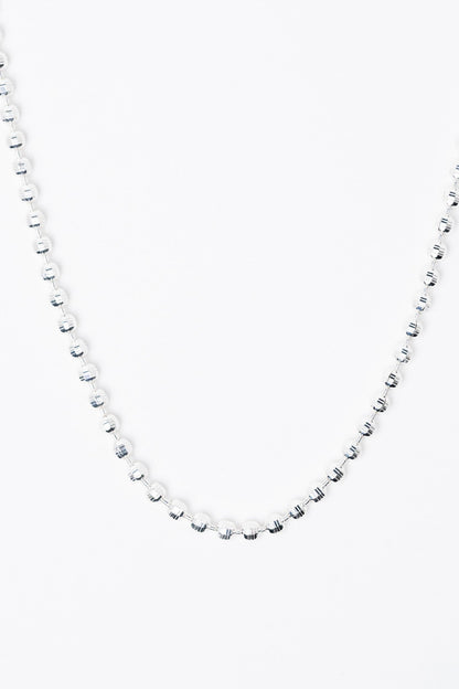 Binky Necklace - Liquid Metallic Pearl White