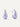 Big Drop Earrings - Metallic Lilac
