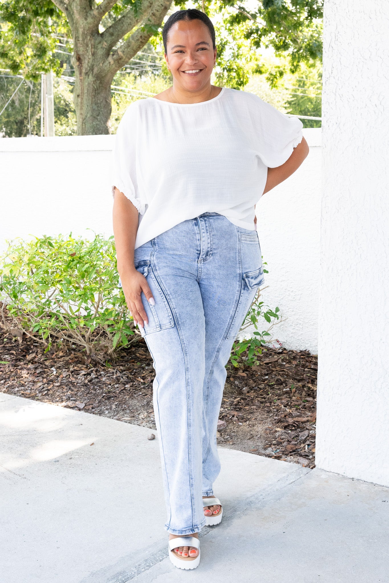 Risen Heartbreaker High Rise Straight Cargo Jeans
