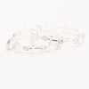 Trinity Earrings - Liquid Metallic Pearl White