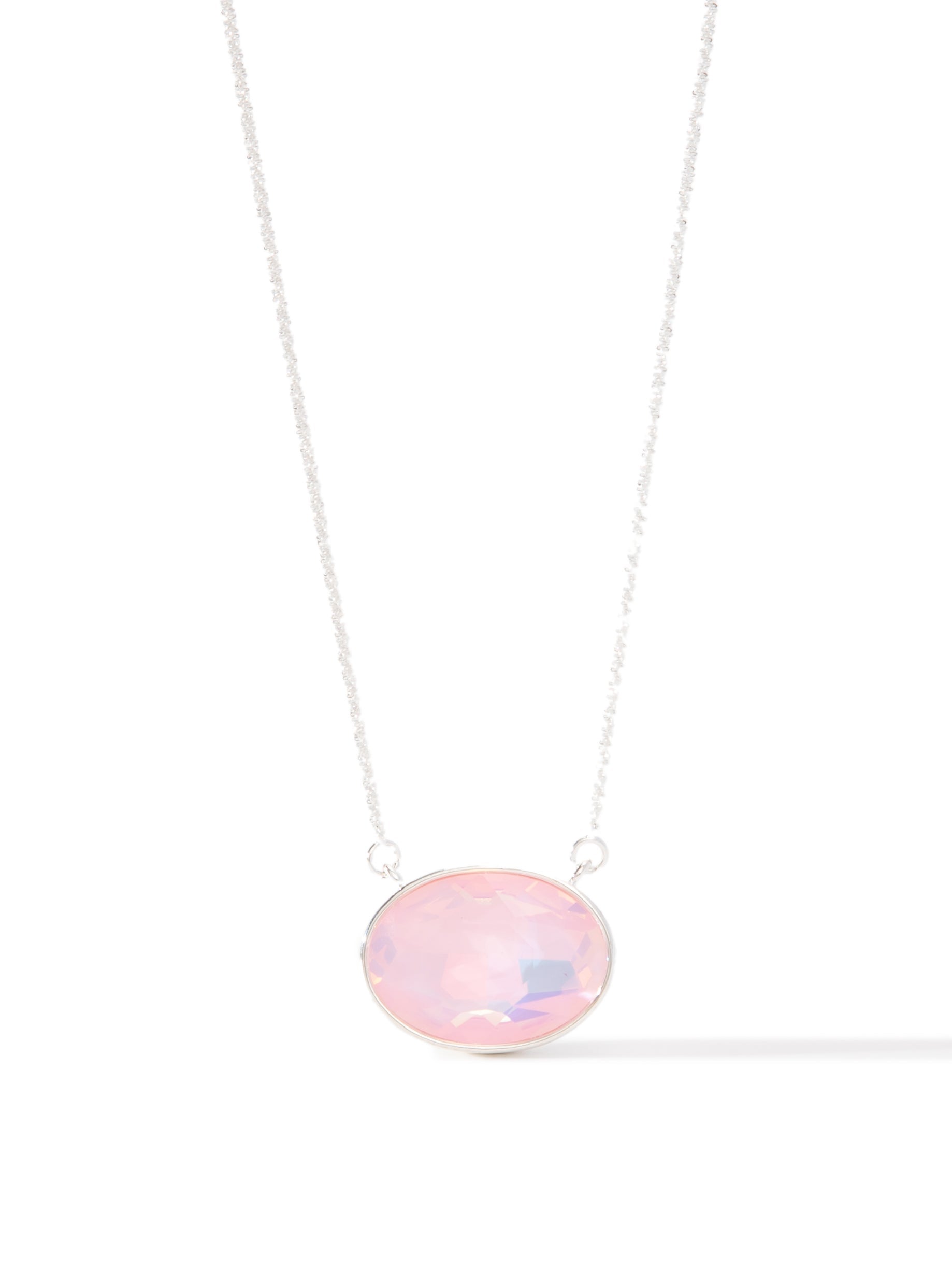 Clearwater Necklace - Liquid Metallic Pearl White Pink